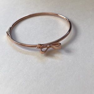 KATE SPADE rose gold bow bracelet